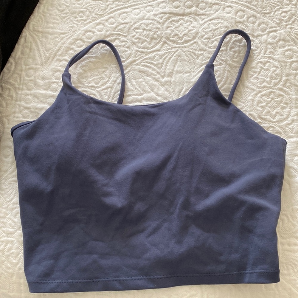 Sports tank with built in bra